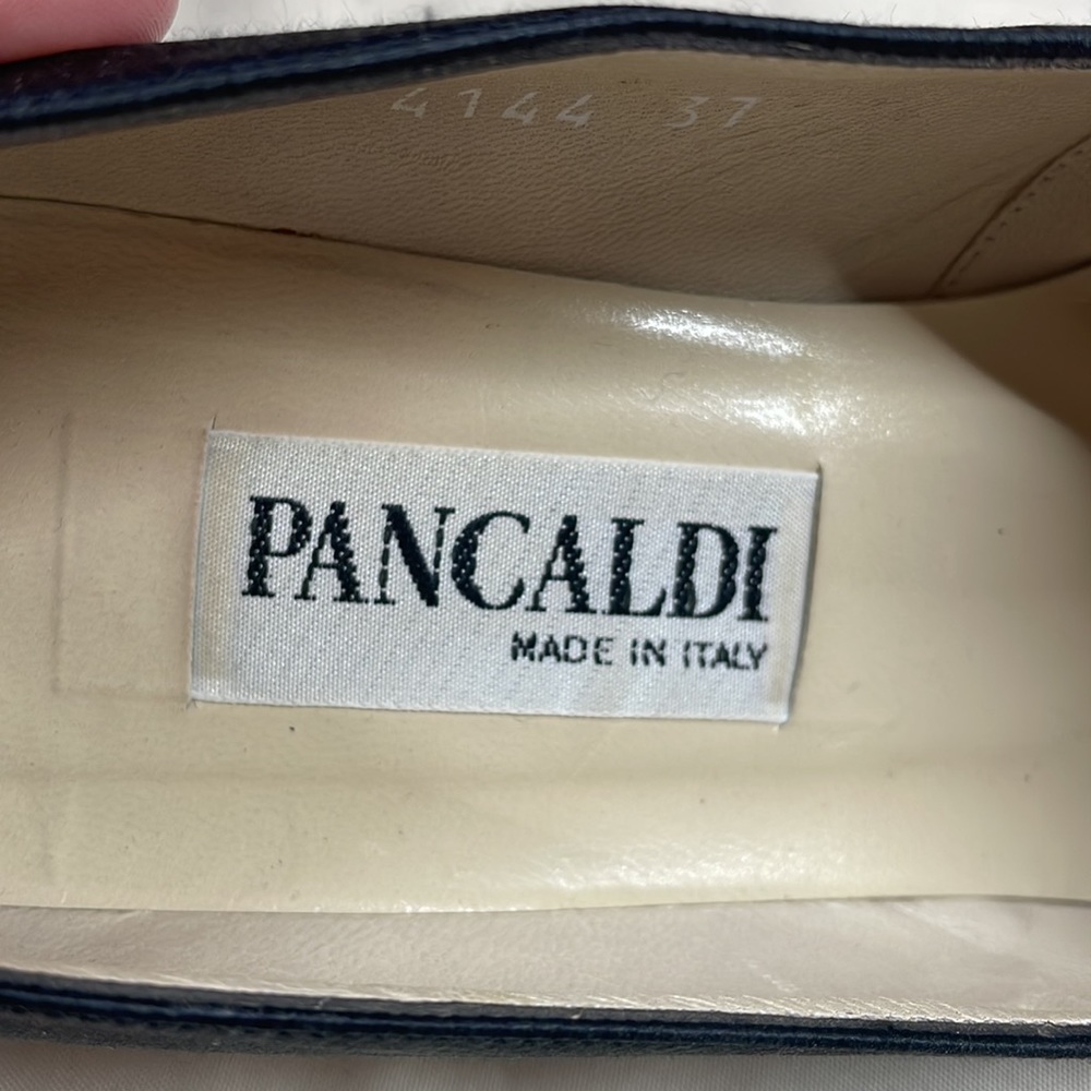 Pancaldi suede satin vintage pumps made in Italy size 37 - Picture 9 of 9